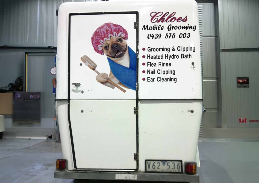 Chloes-Mobile-Dog-Grooming-Vehicle-Signage-Ballarat