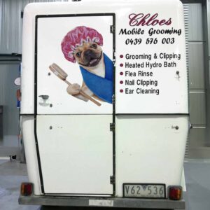 Chloes-Mobile-Dog-Grooming-Vehicle-Signage-Ballarat